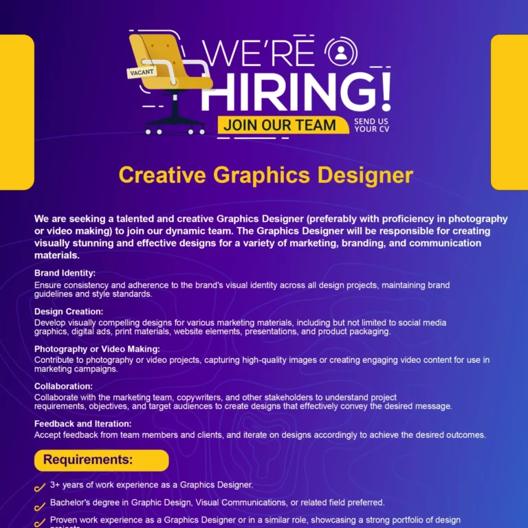 Creative Graphics Designer